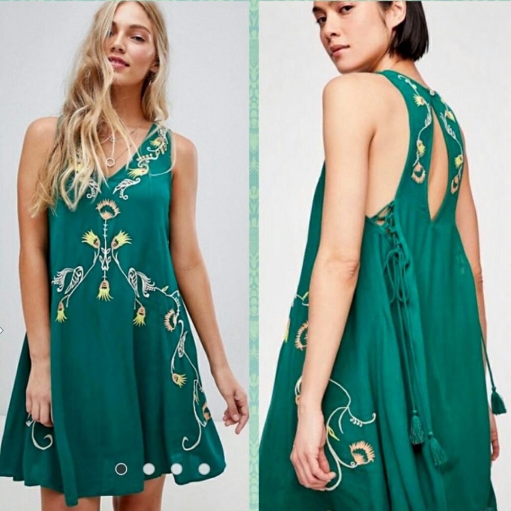 Free People Adelaide Festival Embroidered Dress